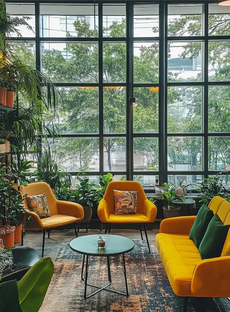 Student housing lobby